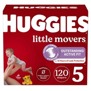 Huggies Diapers Size 5 Diapers 120 count